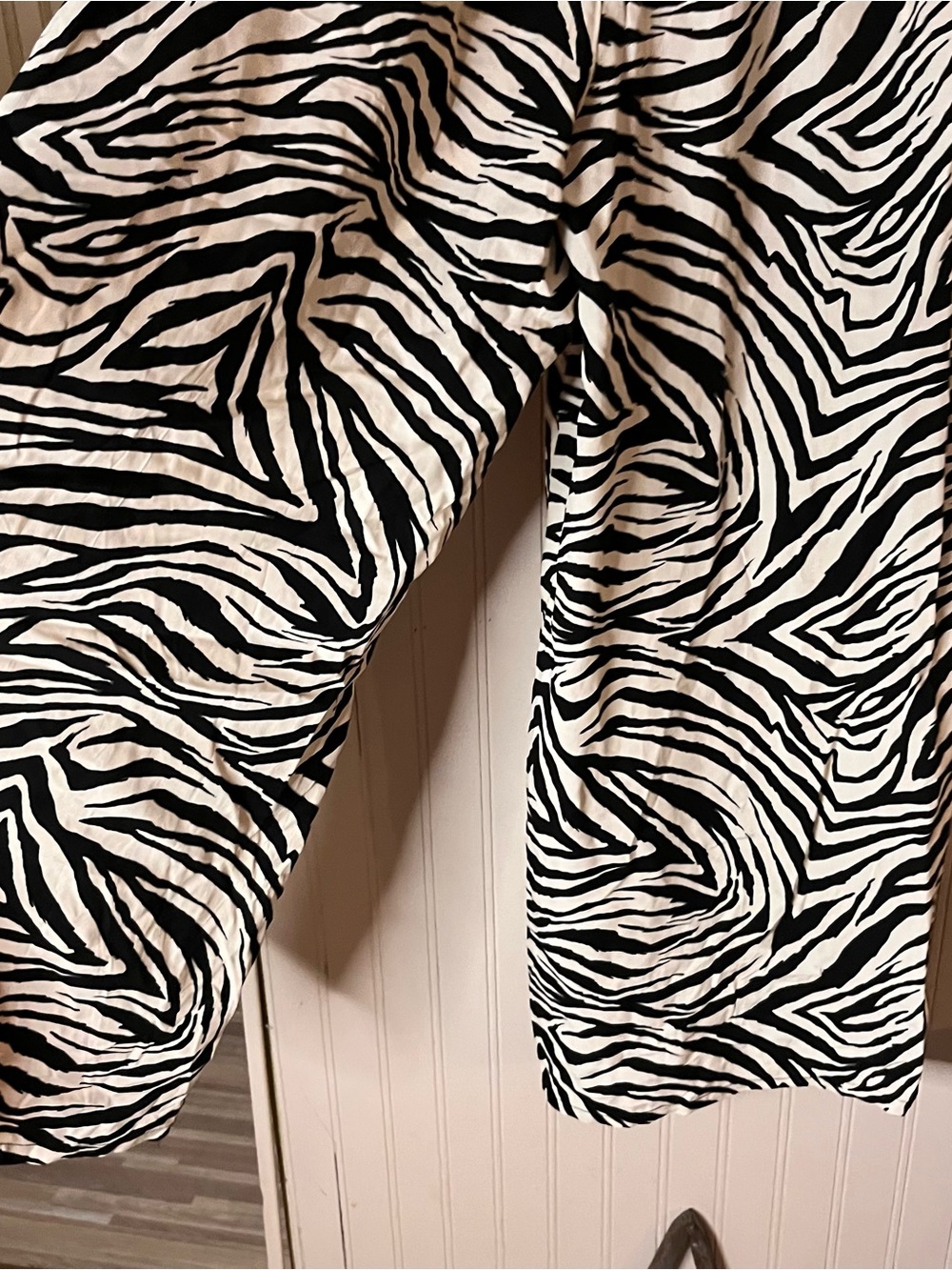 Women’s Wide Leg Pants Rachel Roy Zebra Print Size Large - Picture 2 of 4